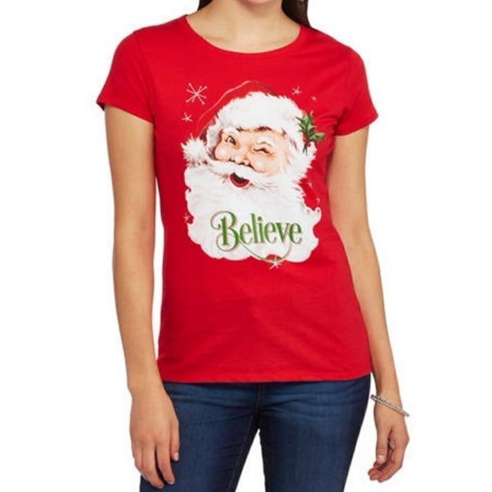Holiday Time Red Christmas Short Sleeve T-shirt
